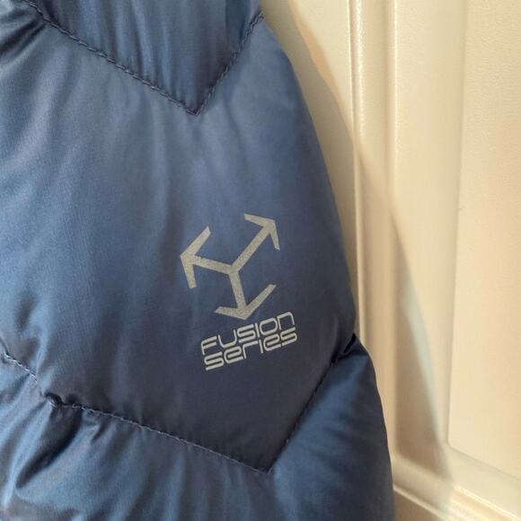 Obermeyer Women’s Ion Stretch Blue Puffer Jacket Size Large Down Goose Insulated - Picture 3 of 11